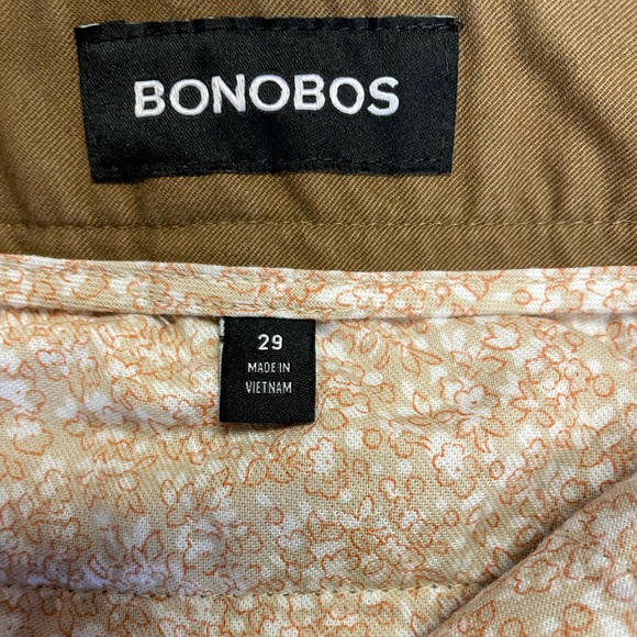 Bonobos Tan Flat Front Shorts Lightweight Cotton - Picture 4 of 6